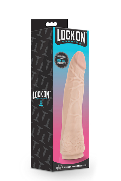 Lock On 7,5 inch realistic Strap On Dildo for Lock On System
